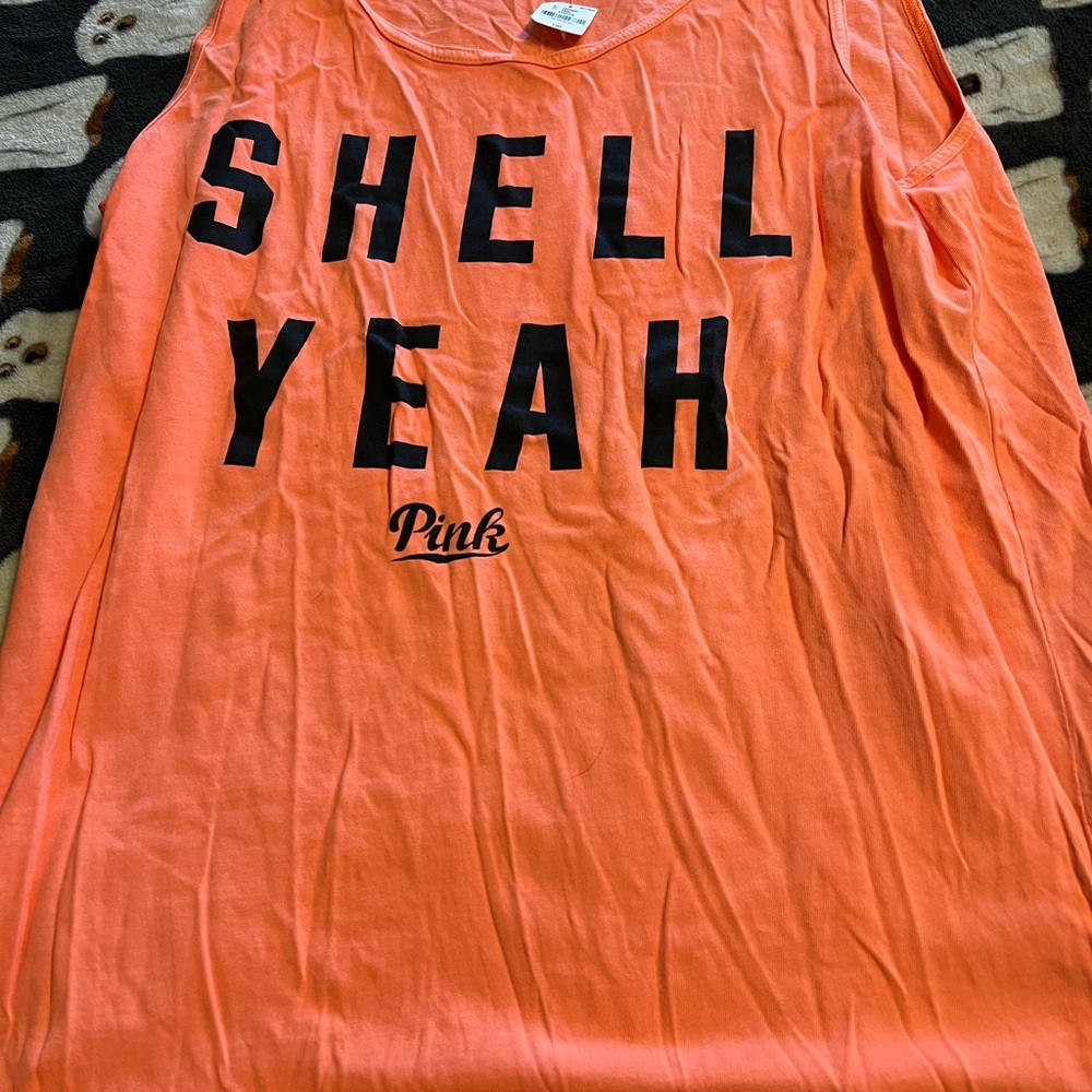 PINK Victoria's Secret Orange Tank Top